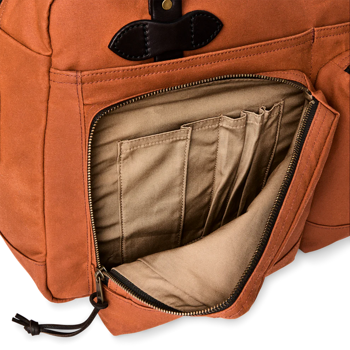 Filson 48 Hour Tin Cloth Duffle Bag: Rust