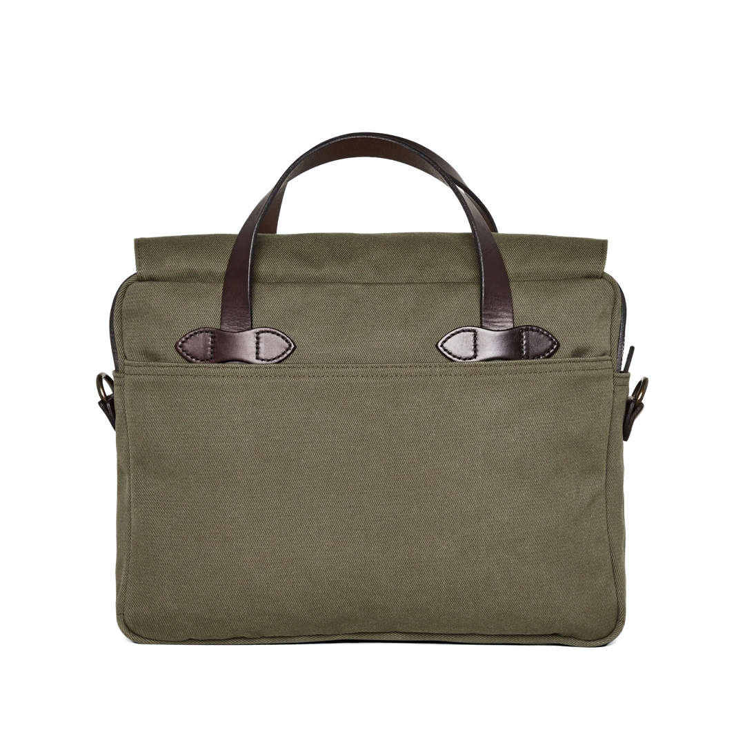 Filson Rugged Twill Original Briefcase: Otter Green
