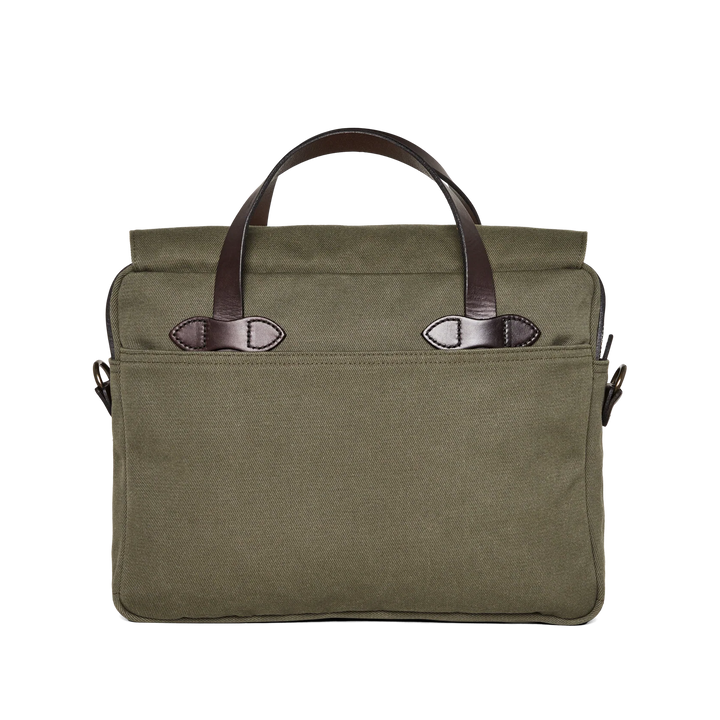 Filson Rugged Twill Original Briefcase: Otter Green