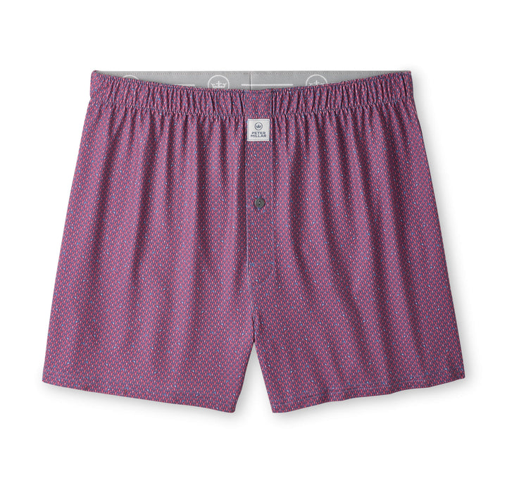 Peter Millar Lobster Boil Performance Boxer Short: Bali Blue