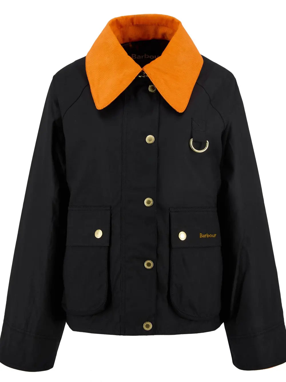 Barbour Icons Spey Waxed Jacket: Black/Classic