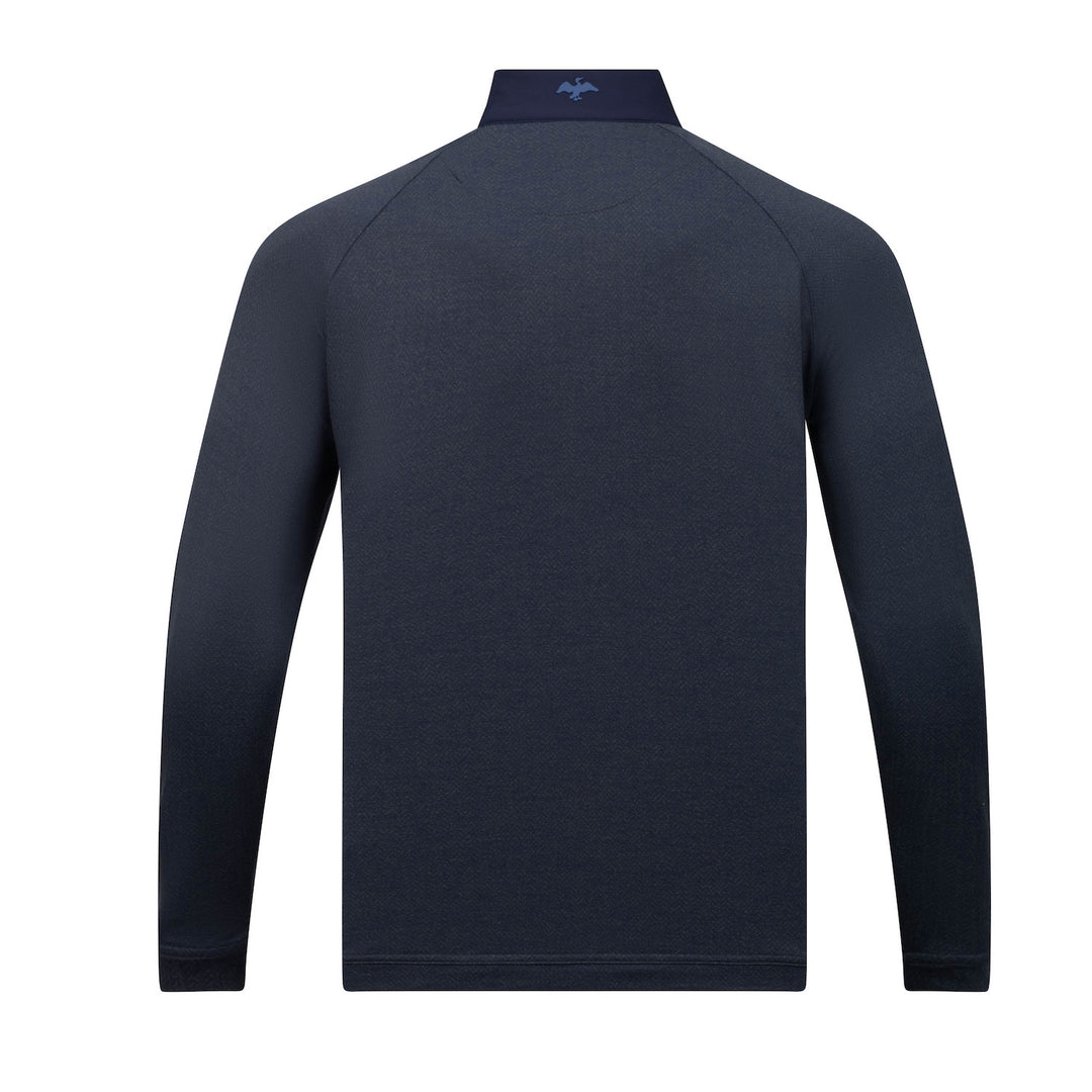 Harlestons Traveler Herringbone 1/4 Zip: Magnolia Green