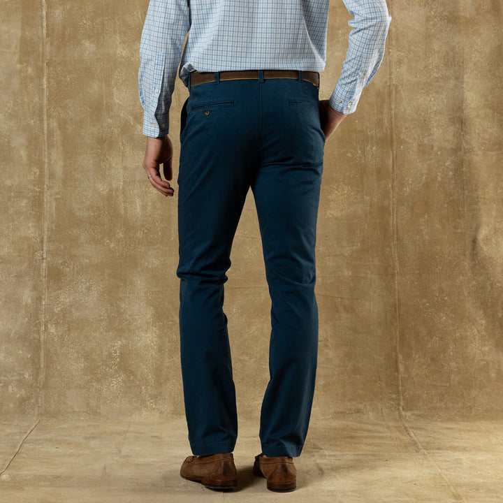 Duck Head Slim Fit Gold School Chino: Mallard Blue