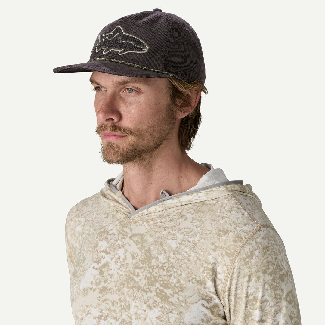 Patagonia Fly Catcher Hat - Fitz Roy Trout: Ink Black