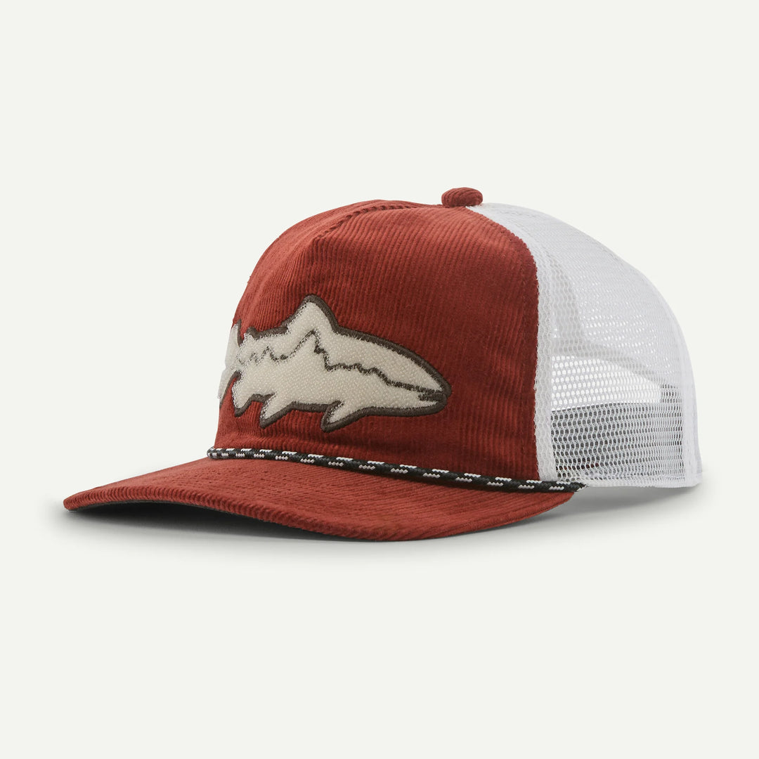 Patagonia Fly Catcher Hat - Fitz Roy Trout: Rusty Red