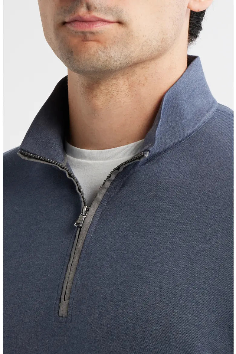 Johnnie-O Tahoe Quarter-Zip Pullover: Navy
