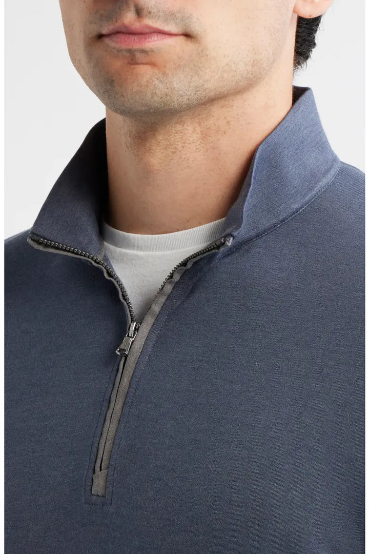 Johnnie-O Tahoe Quarter-Zip Pullover: Navy