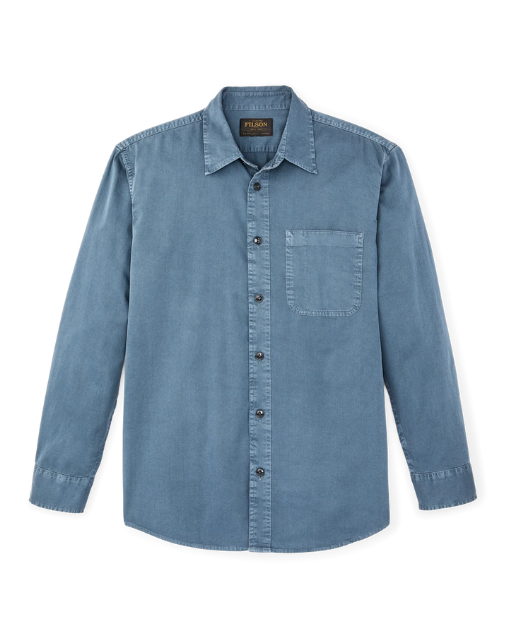 Filson 4.5-oz. Twill Shirt: Orion Blue
