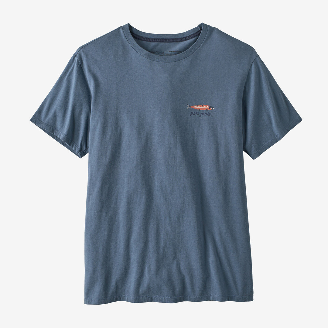 Patagonia Dive and Divine Organic T-shirt: Utility Blue