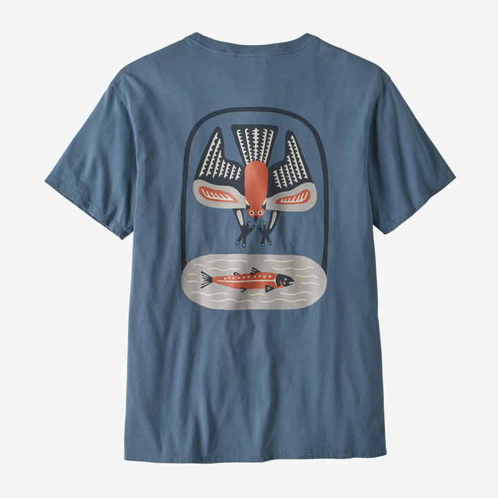 Patagonia Dive and Divine Organic T-shirt: Utility Blue