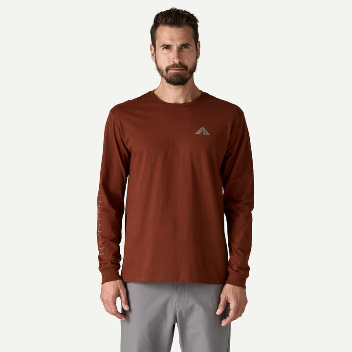 Patagonia Men's Long-Sleeved Driftways Organic Shirt: Dried Vanilla