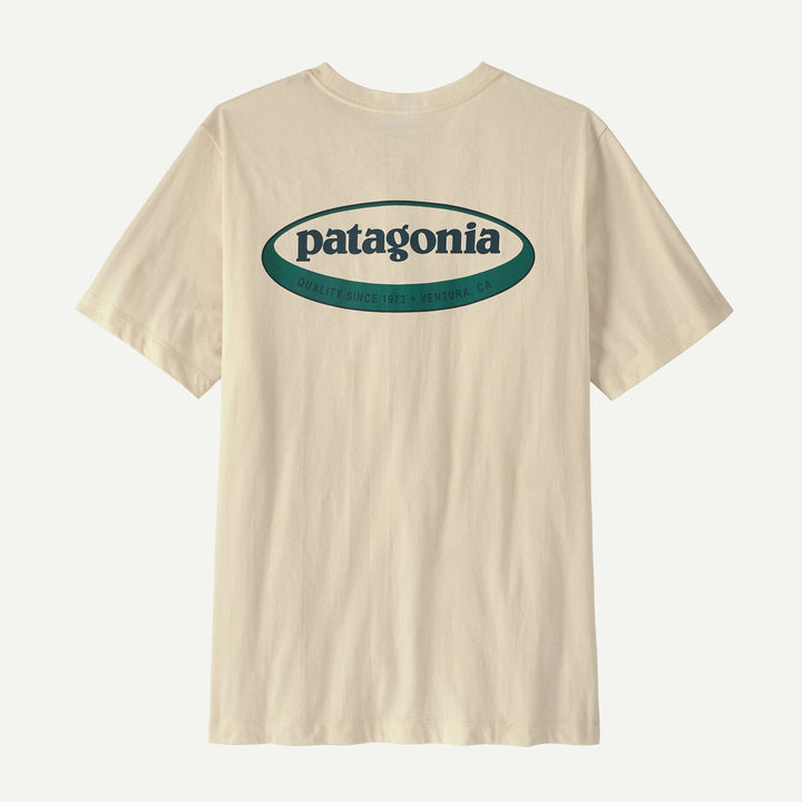 Patagonia Men's '95 Oval Logo T-shirt: Undyed Natural