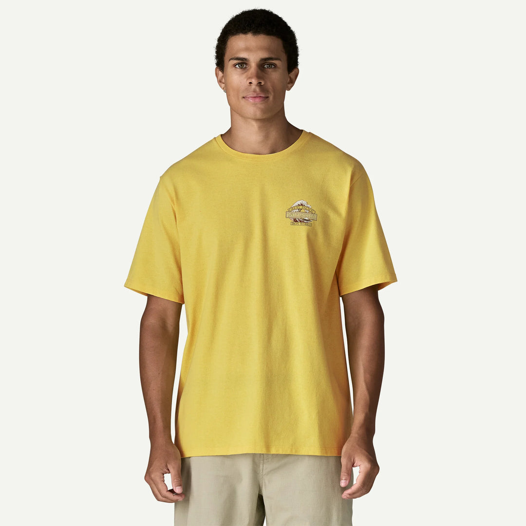 Patagonia Men's Great Waves Responsibili-Tee: Lemon Zest