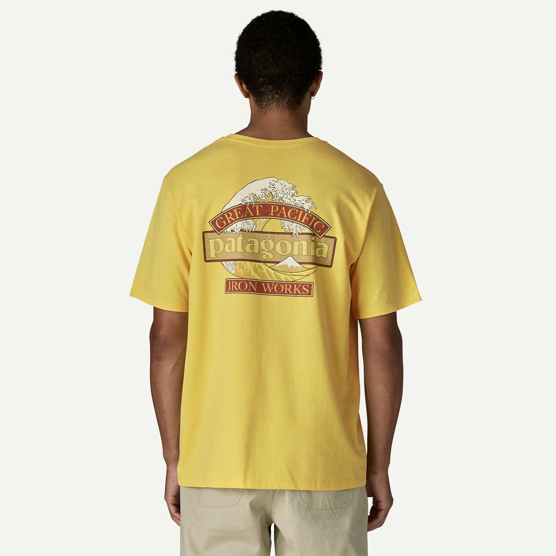 Patagonia Men's Great Waves Responsibili-Tee: Lemon Zest