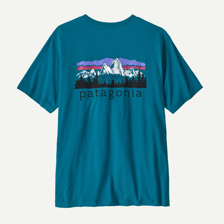 Patagonia Men's Fitz Roy Foothills T-shirt: Glacial Blue