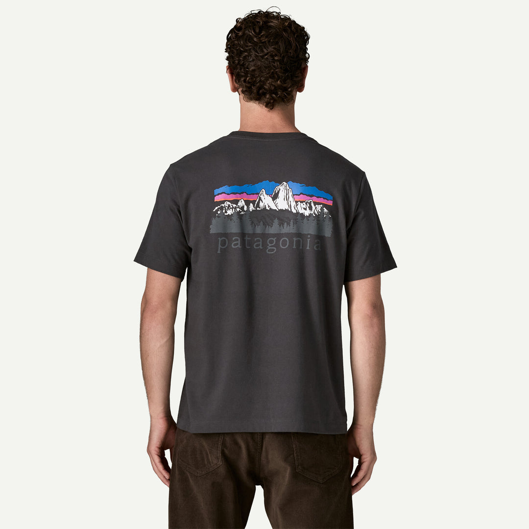Patagonia Men's Fitz Roy Foothills T-shirt: Ink Black