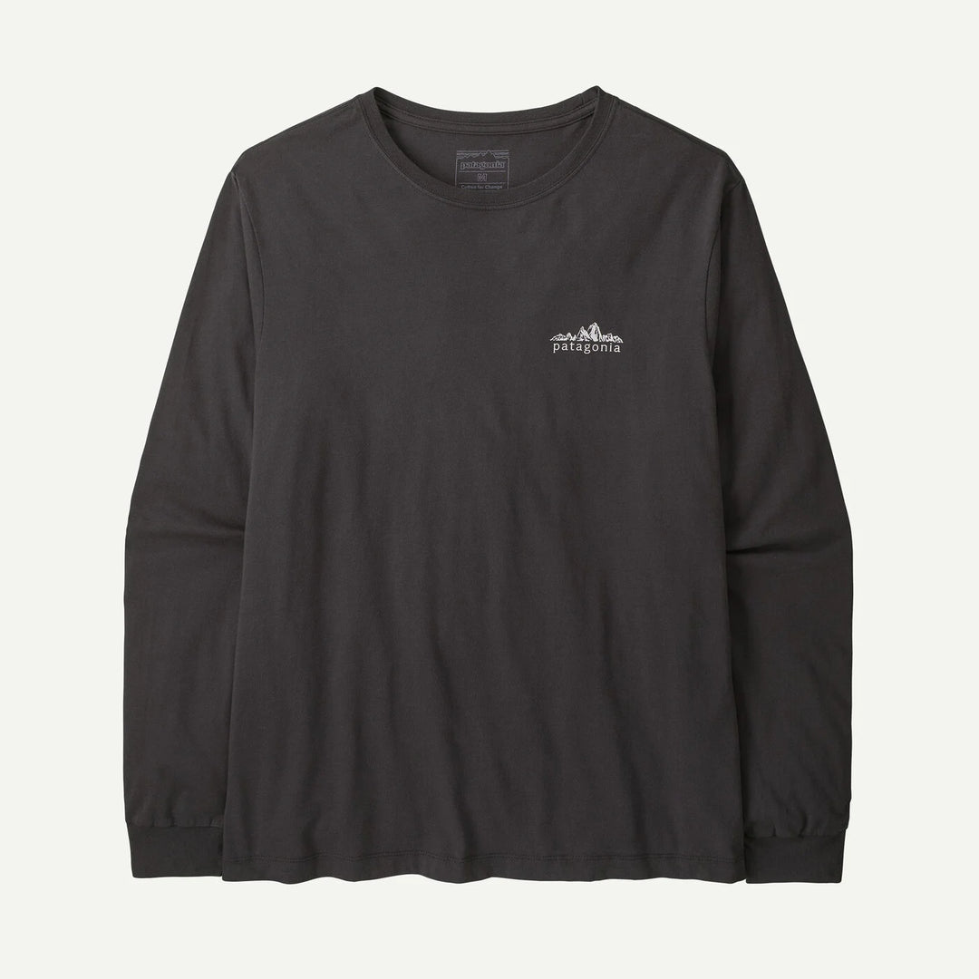 Patagonia Men's Long-Sleeved Fitz Roy Foothills T-Shirt: Ink Black