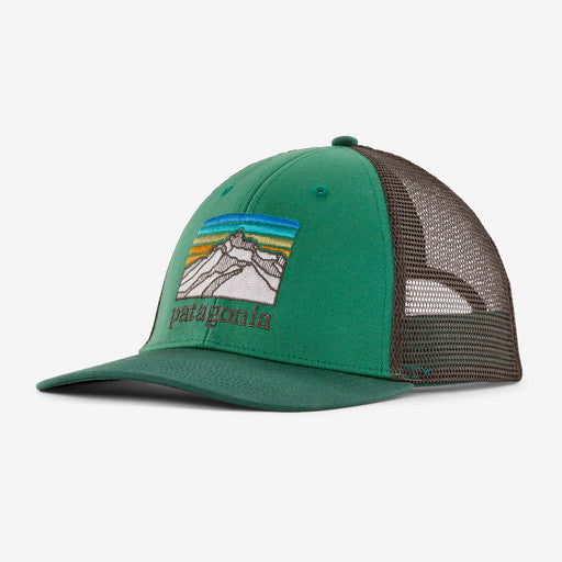 Patagonia Line Logo Ridge LoPro Trucker Hat: Gather Green