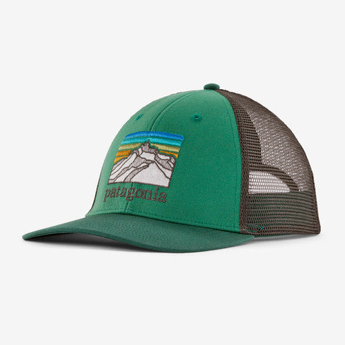 Patagonia Line Logo Ridge LoPro Trucker Hat: Gather Green