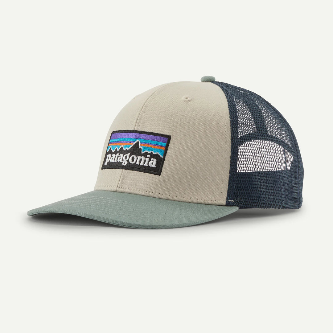 Patagonia P-6 Logo Trucker Hat: Pumice