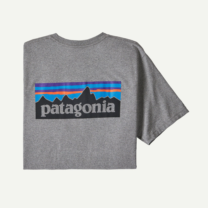 Patagonia Men's P-6 Logo Responsibili-Tee®: Gravel Heather