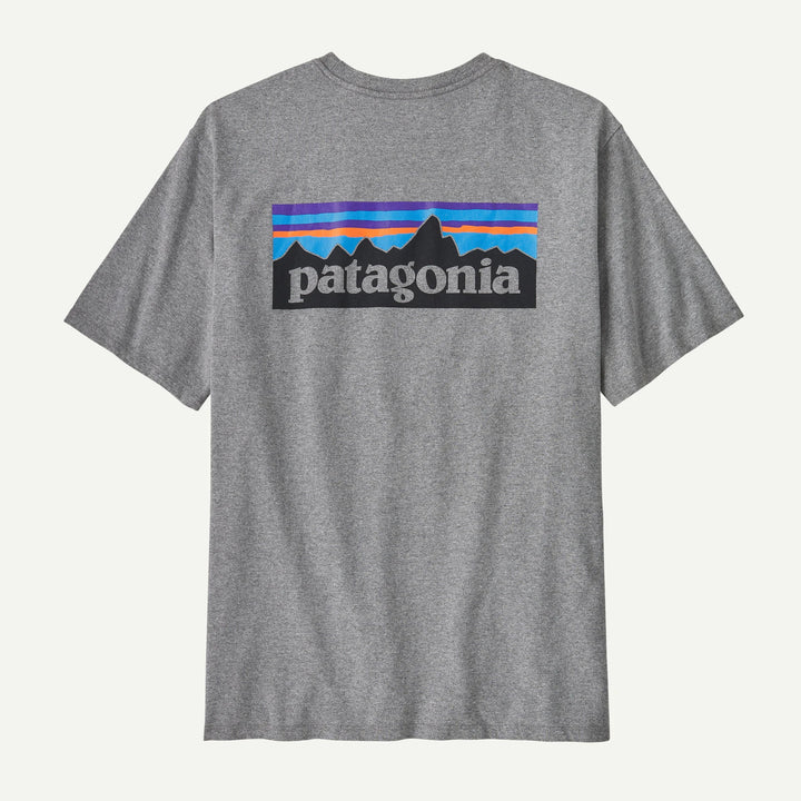 Patagonia Men's P-6 Logo Responsibili-Tee®: Gravel Heather