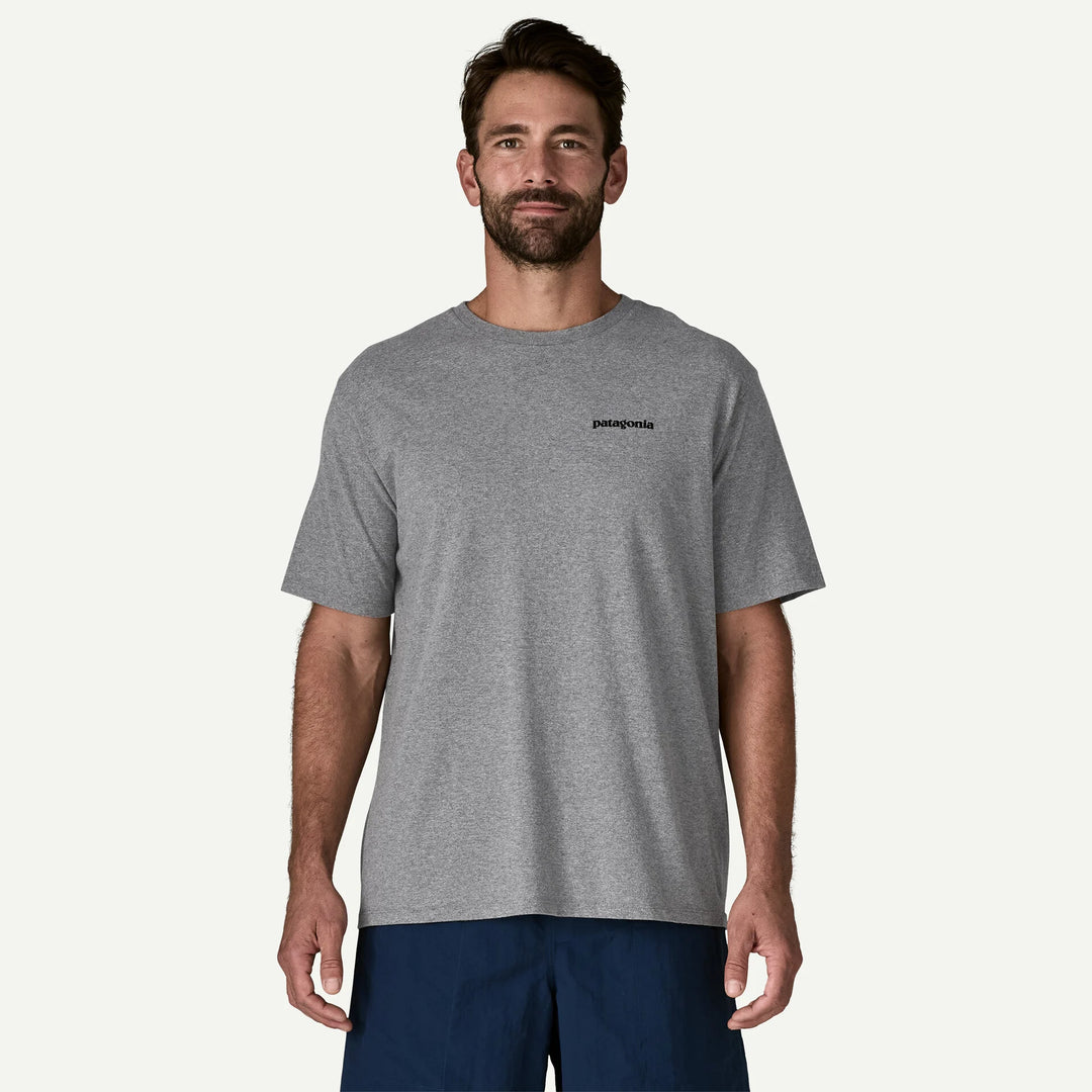 Patagonia Men's P-6 Logo Responsibili-Tee®: Gravel Heather