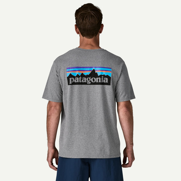 Patagonia Men's P-6 Logo Responsibili-Tee®: Gravel Heather
