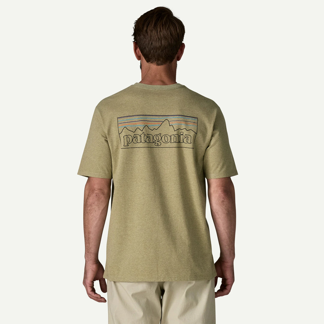 Patagonia Men's P-6 Logo Responsibili-Tee®: P-6 Outline: Gumtree Green
