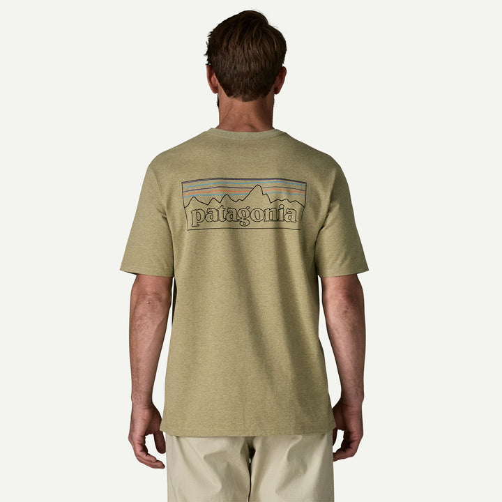 Patagonia Men's P-6 Logo Responsibili-Tee®: P-6 Outline: Gumtree Green