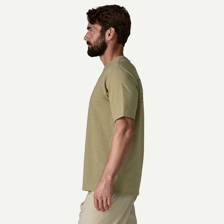 Patagonia Men's P-6 Logo Responsibili-Tee®: P-6 Outline: Gumtree Green