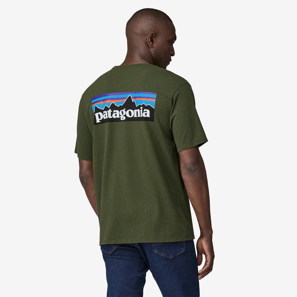 Patagonia Men's P-6 Logo Responsibili-Tee®: Torrey Pine Green