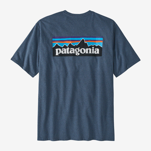 Patagonia Men's P-6 Logo Responsibili-Tee®: Utility Blue