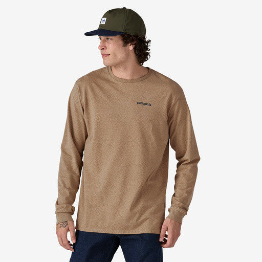 Patagonia Men's Long-Sleeved Line Logo Ridge Responsibili-Tee®: Grayling Brown