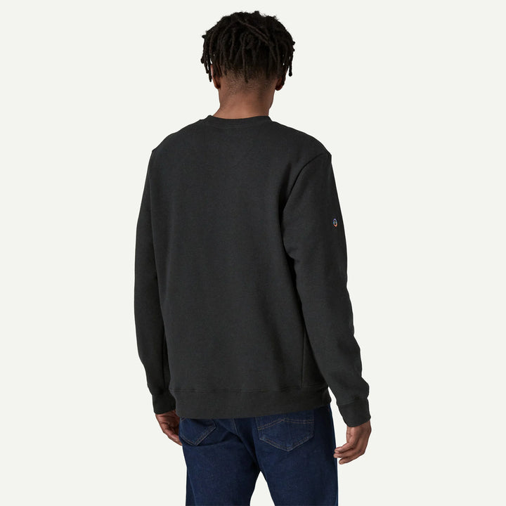 Patagonia Fitz Roy Icon Uprisal Crewneck Sweatshirt: Ink Black