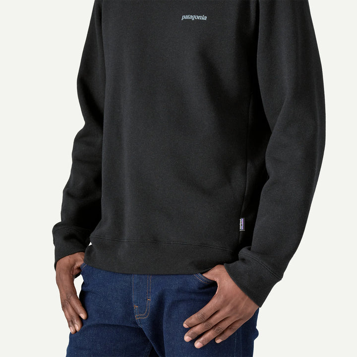 Patagonia Fitz Roy Icon Uprisal Crewneck Sweatshirt: Ink Black