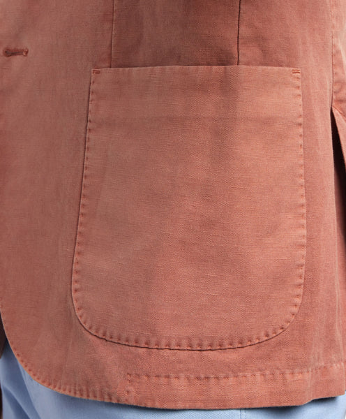 David Donahue The Jackson Soft Sport Coat: Bleached Terracotta