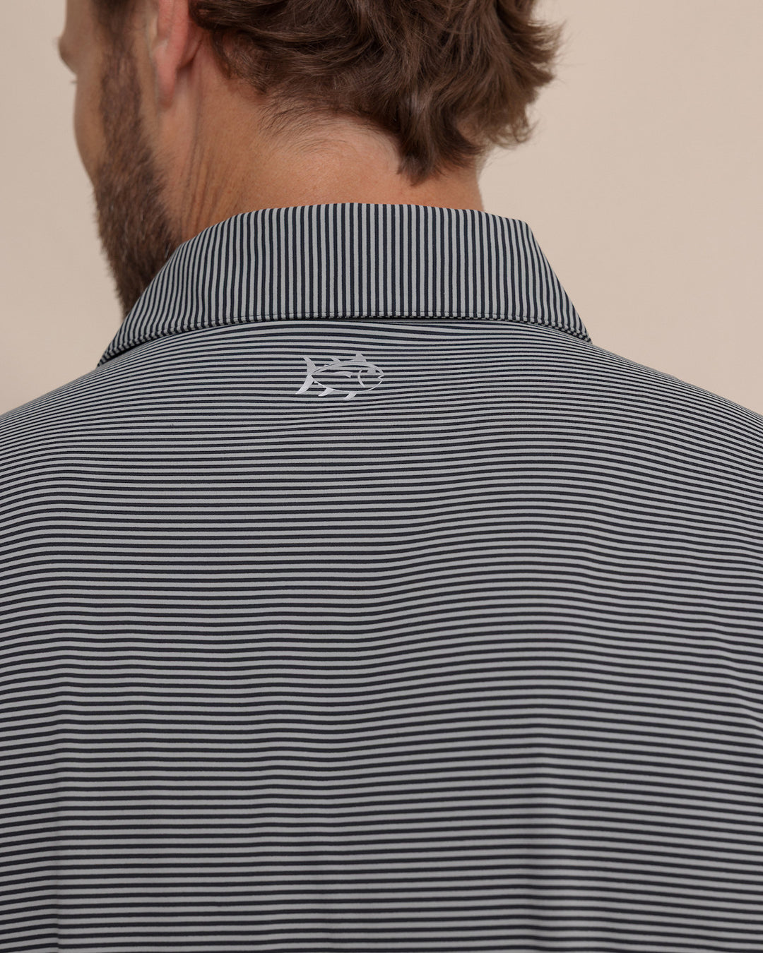 Southern Tide brrr°-eeze Meadowbrook Stripe Polo: Steel