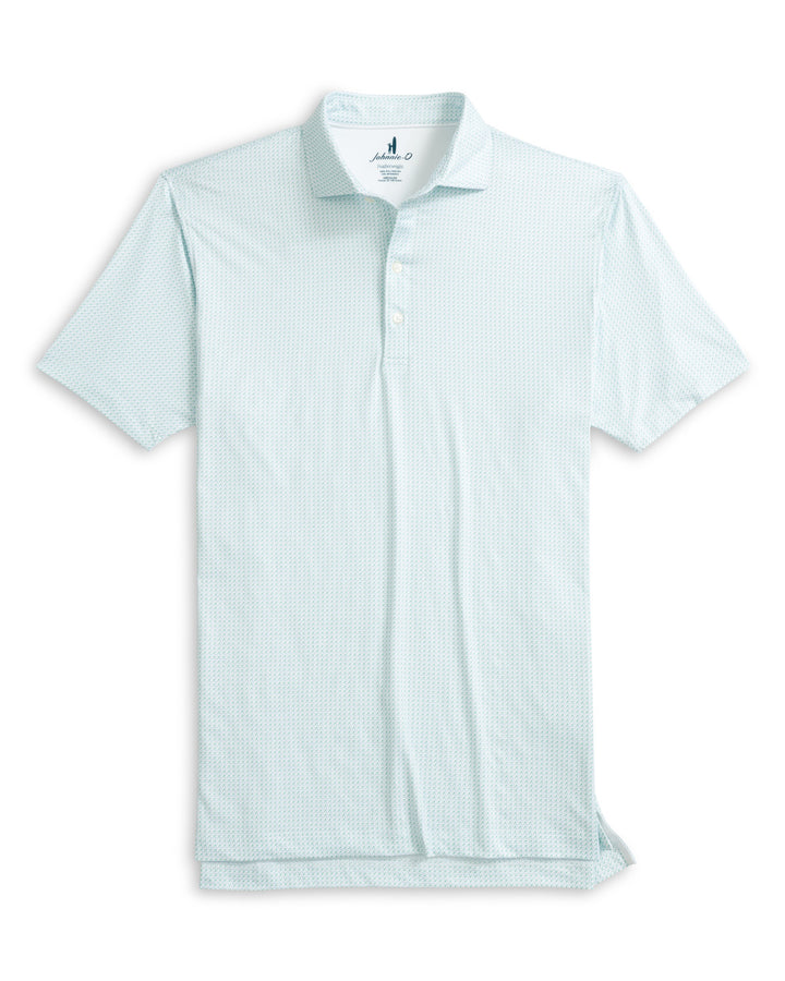 Johnnie-O Featherweight Performance Polo with Pimento Cheese - Tee Party: White