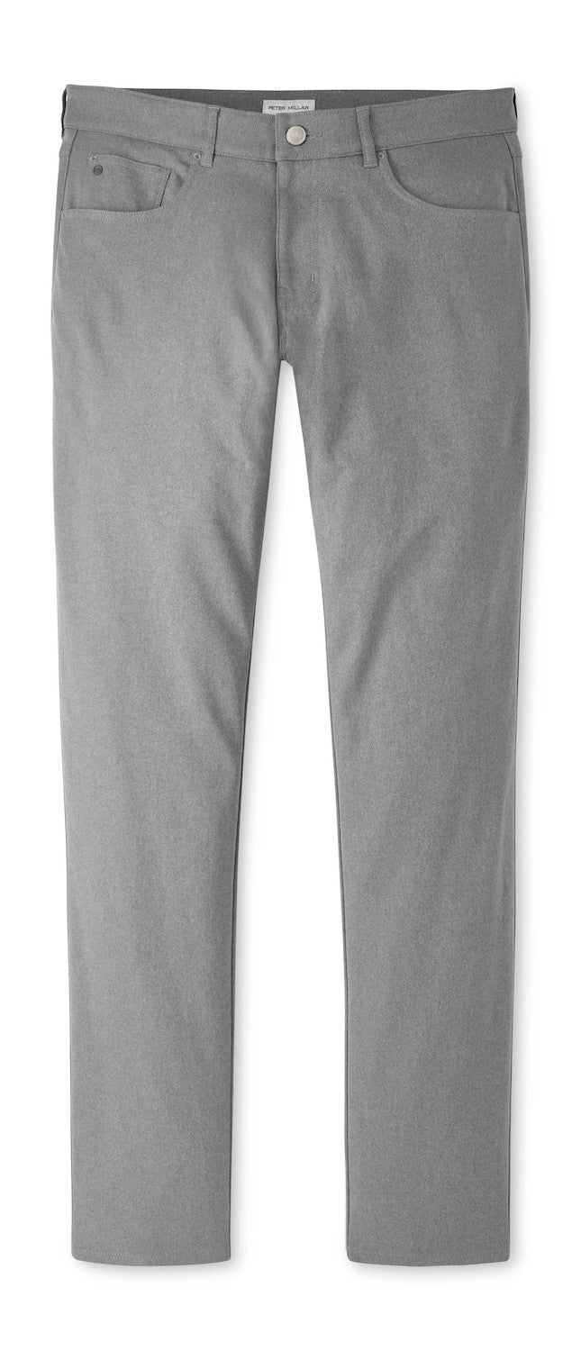 Peter Millar EB66 Mélange Performance Five-Pocket Pant: Smoke