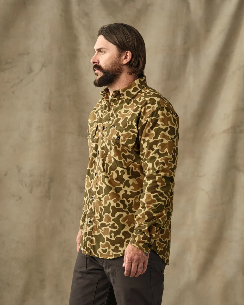 Filson Field Flannel Shirt: Buckskin Camo