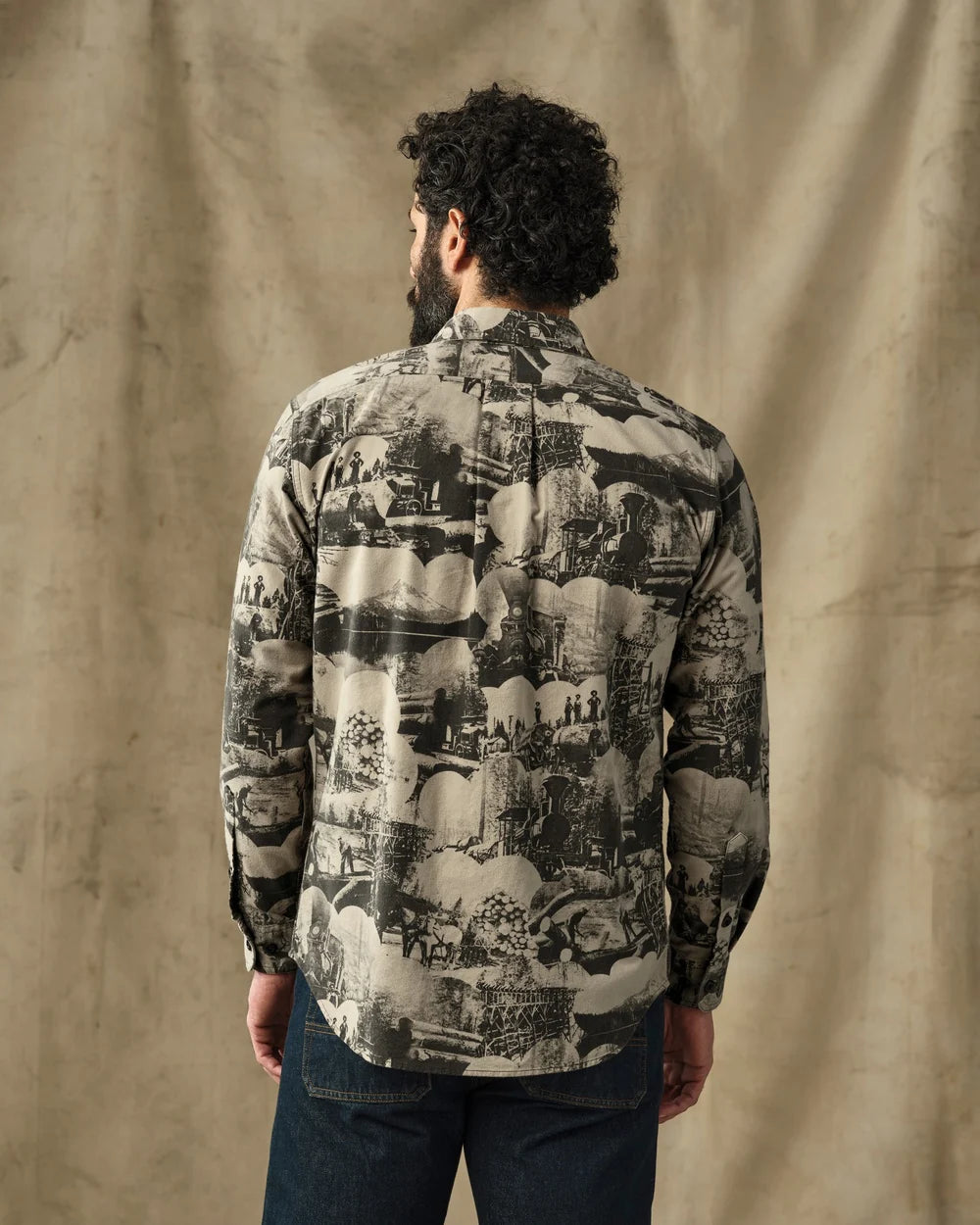 Filson Field Flannel Shirt: Vintage Khaki Print