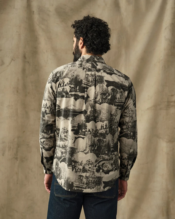 Filson Field Flannel Shirt: Vintage Khaki Print