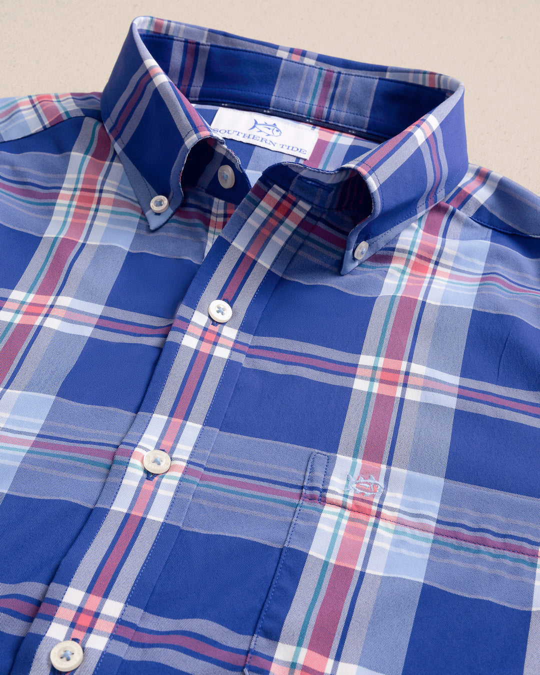 Southern Tide Intercoastal Greenview Sportshirt: Surf Blue