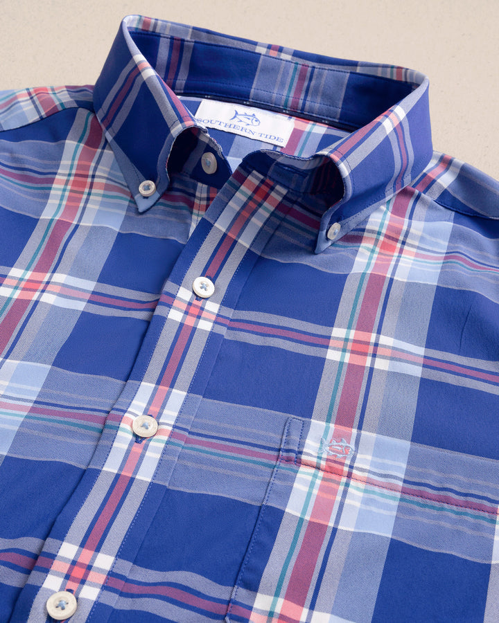 Southern Tide Intercoastal Greenview Sportshirt: Surf Blue