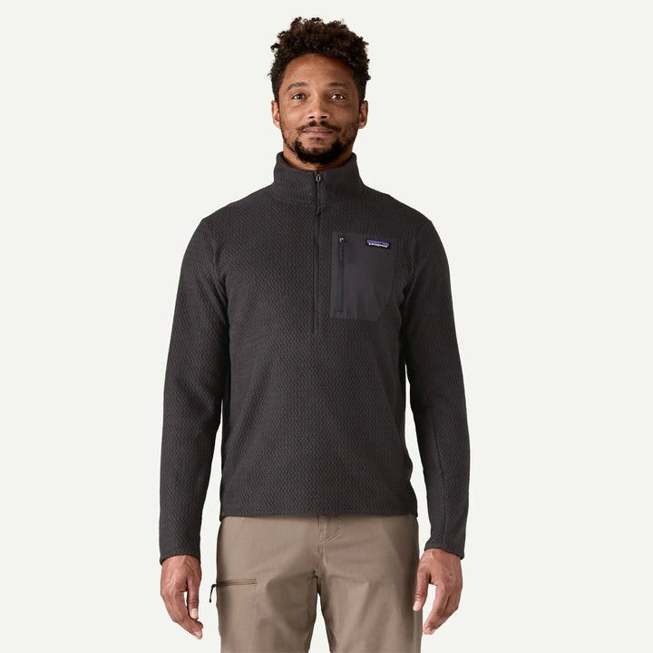 Patagonia Men's R1® Air Fleece Zip-Neck: Black