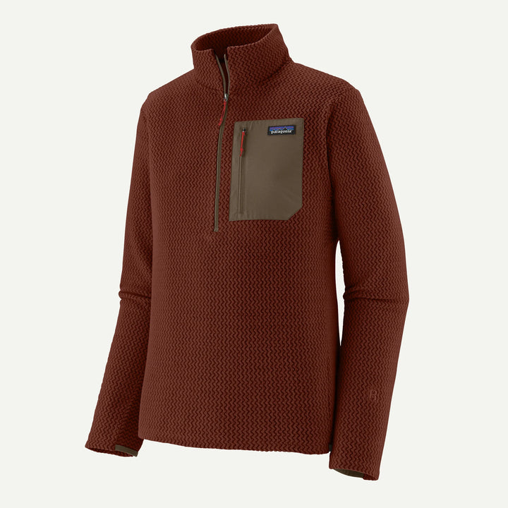 Patagonia Men's R1® Air Fleece Zip-Neck: Dried Vanilla