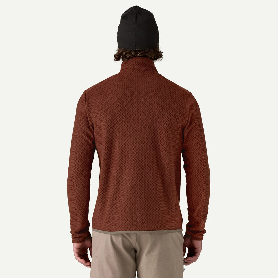 Patagonia Men's R1® Air Fleece Zip-Neck: Dried Vanilla