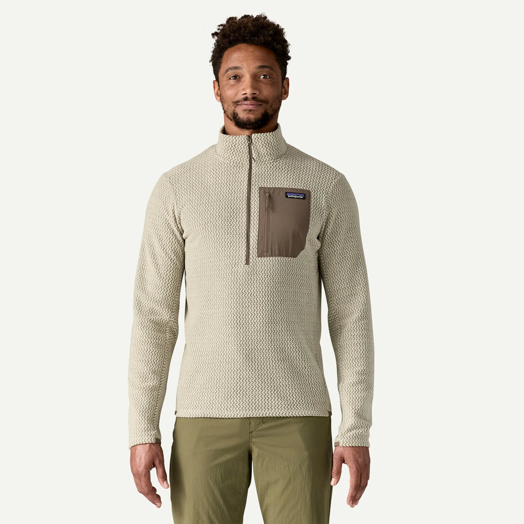 Patagonia Men's R1® Air Fleece Zip-Neck: Pelican