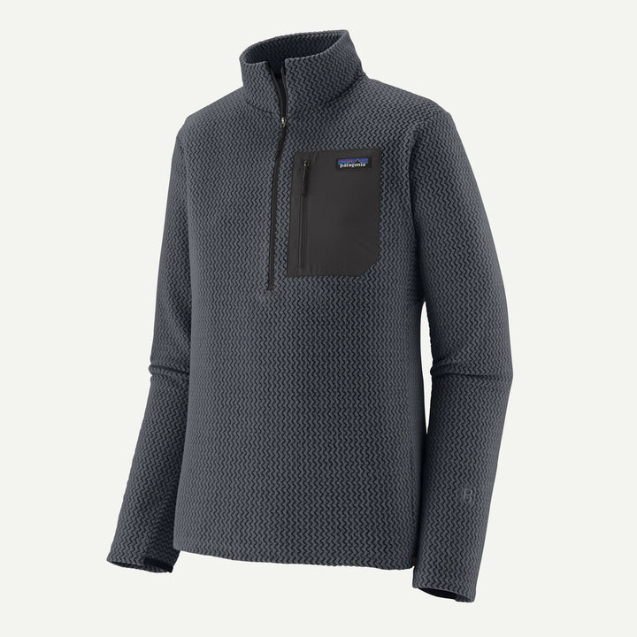 Patagonia Men's R1® Air Fleece Zip-Neck: Smolder Blue
